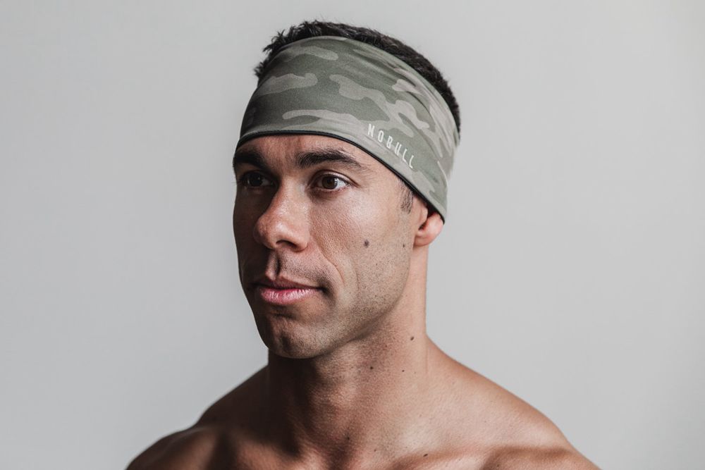 NOBULL 4" Headband - Army Green Camo - Ireland (8019TUVWH)